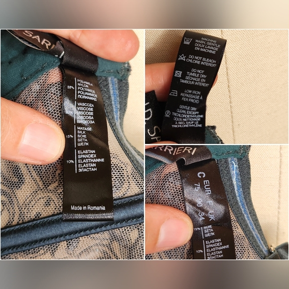 I.D. Sarrieri Green Lace Bustier 34C Sheer See through Sexy Used Once $600 - Picture 4 of 11